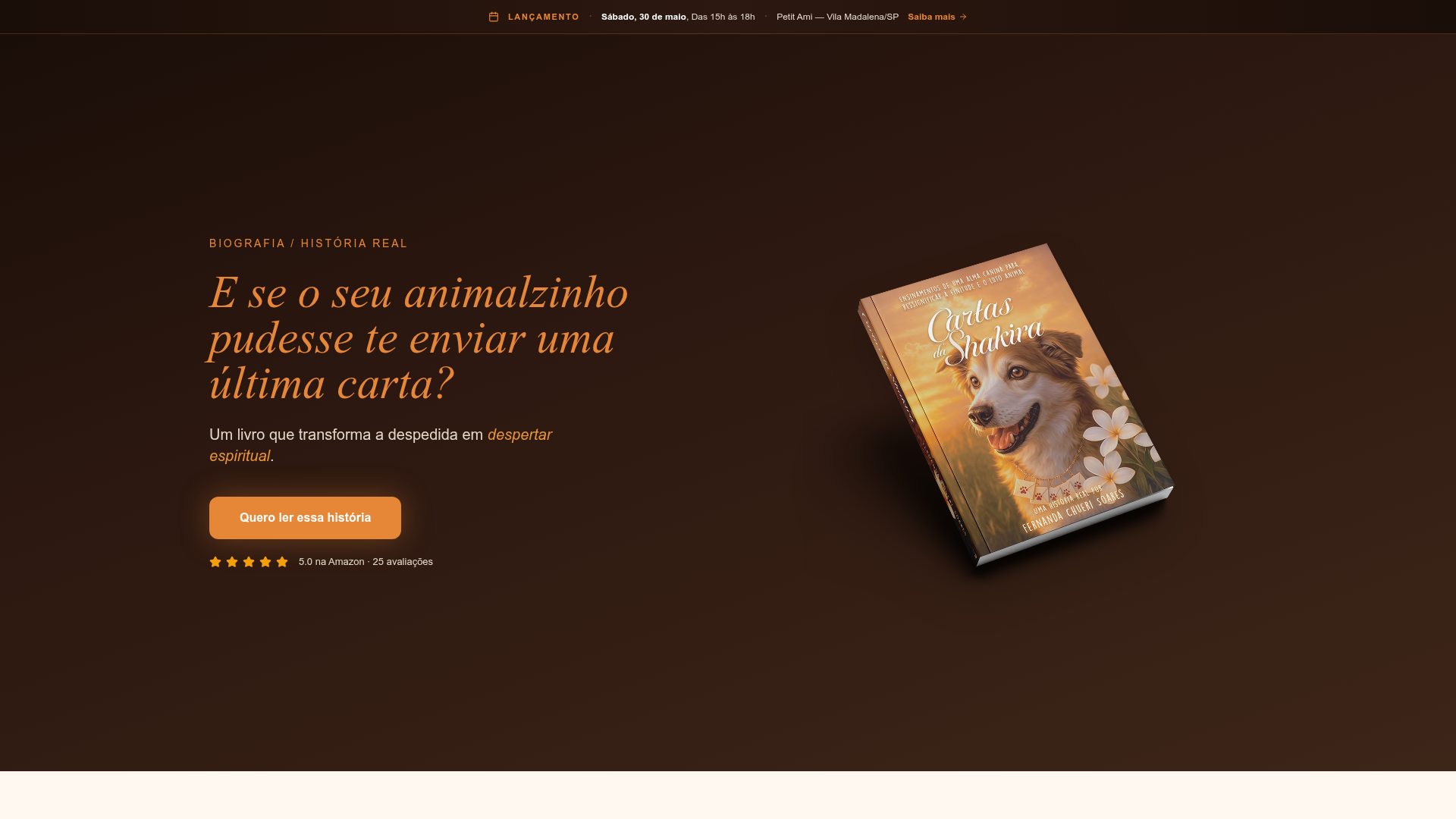 Site Cartas da Shakira